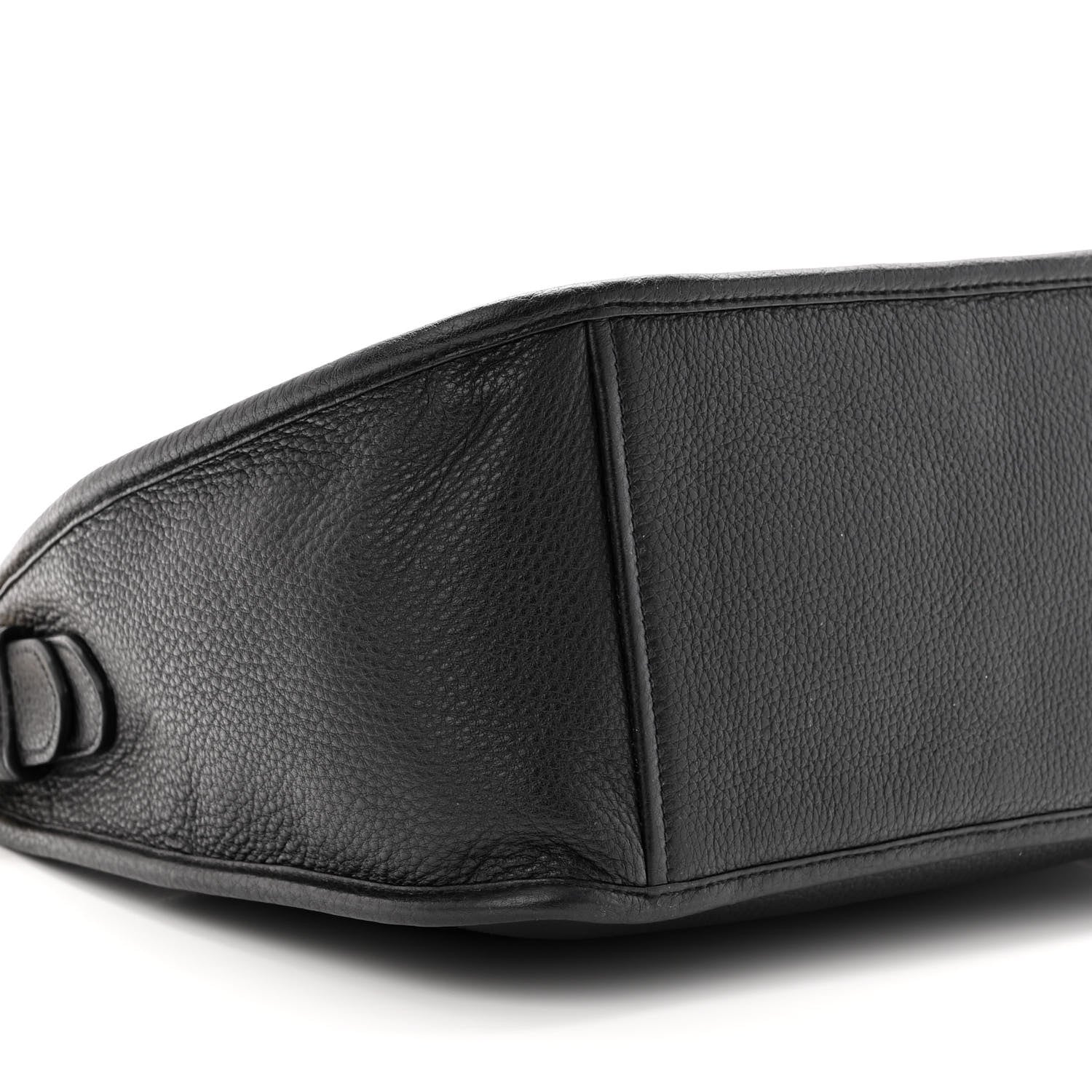 Prada Vitello Daino Soft Zippered Messenger Hobo Black 7 of 8