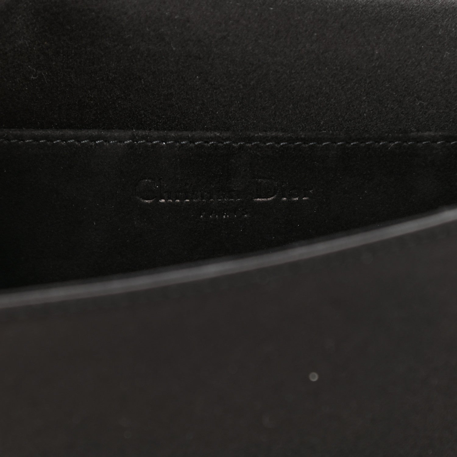 Christian Dior Satin Cannage Lady Dior Convertible Clutch Black 7 of 8