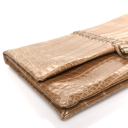 Salvatore Ferragamo Crocodile Clutch 8 of 10