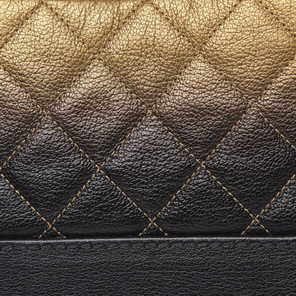 Chanel Metallic Goatskin Quilted Small Gabrielle Hobo Gold Black 8 of 13