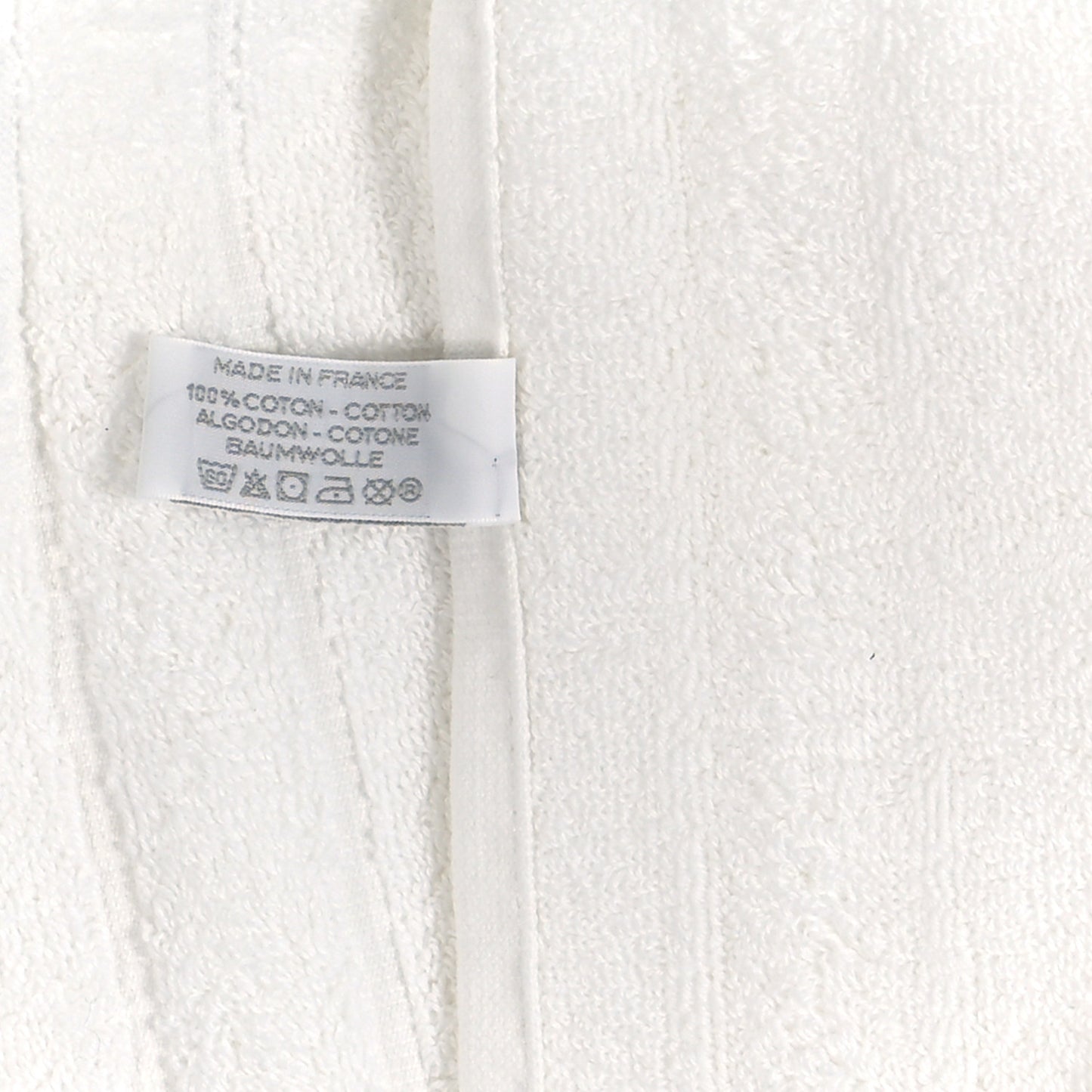 Cotton Labyrinthe Bath Towel Naturel