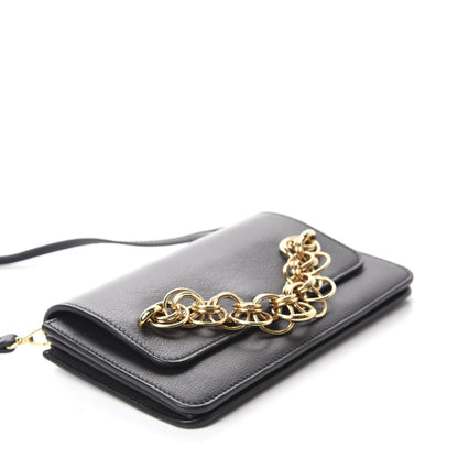 Chloe Smooth Calfskin Drew Bijou Clutch Black 4 of 10