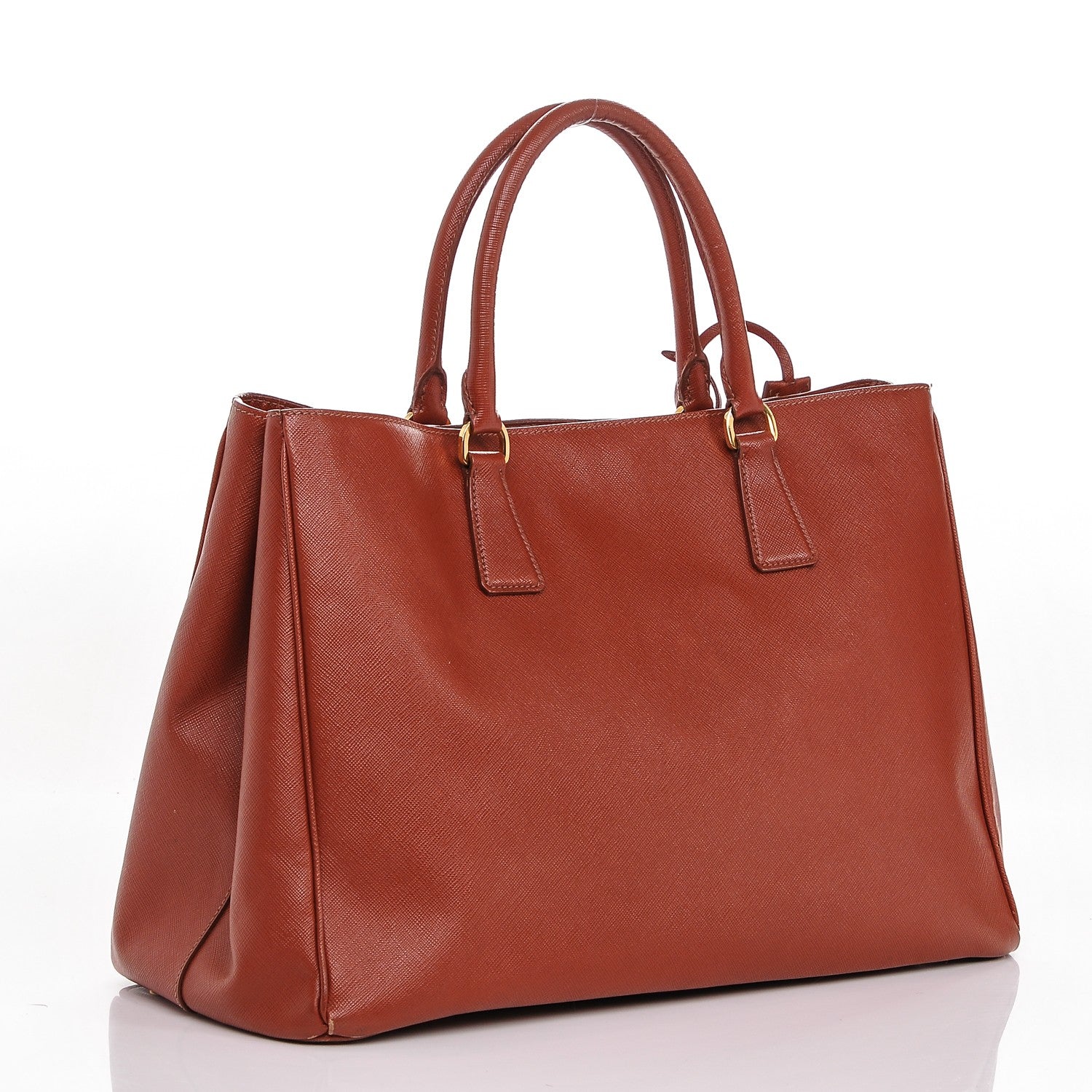 Prada Saffiano Lux Large Tote Bacca 3 of 8