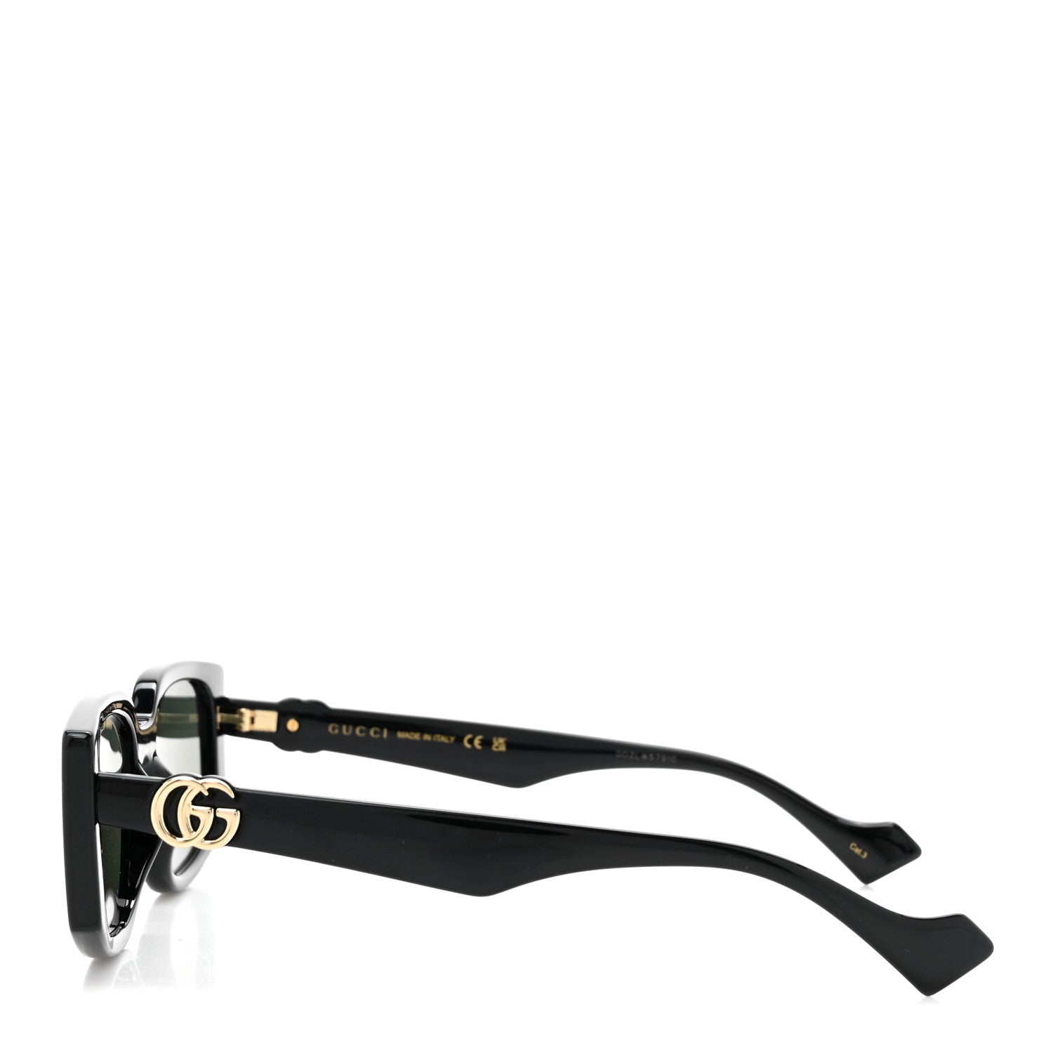 Gucci Acetate Rectangle Frame Sunglasses GG1534S Black 3 of 8