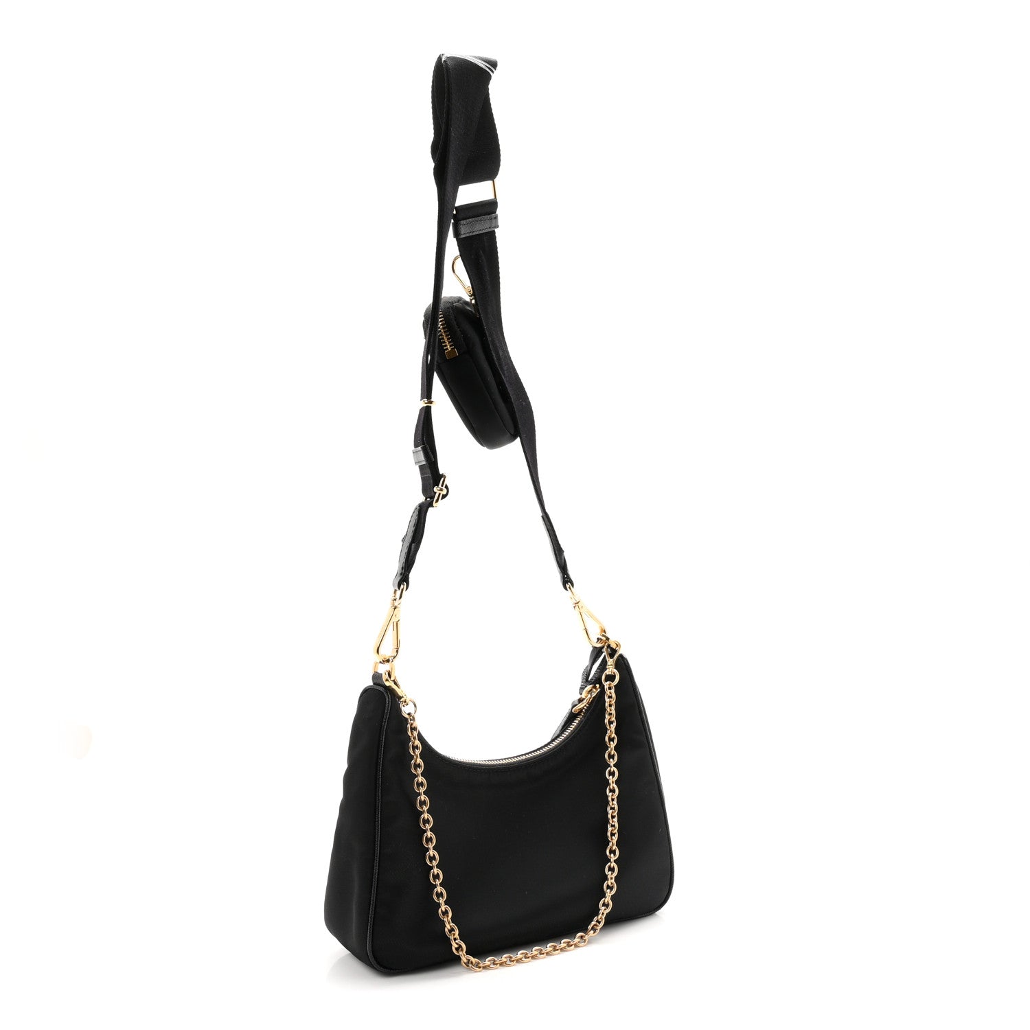 Prada Nylon Re-Edition 2005 Shoulder Bag Black 3 of 11