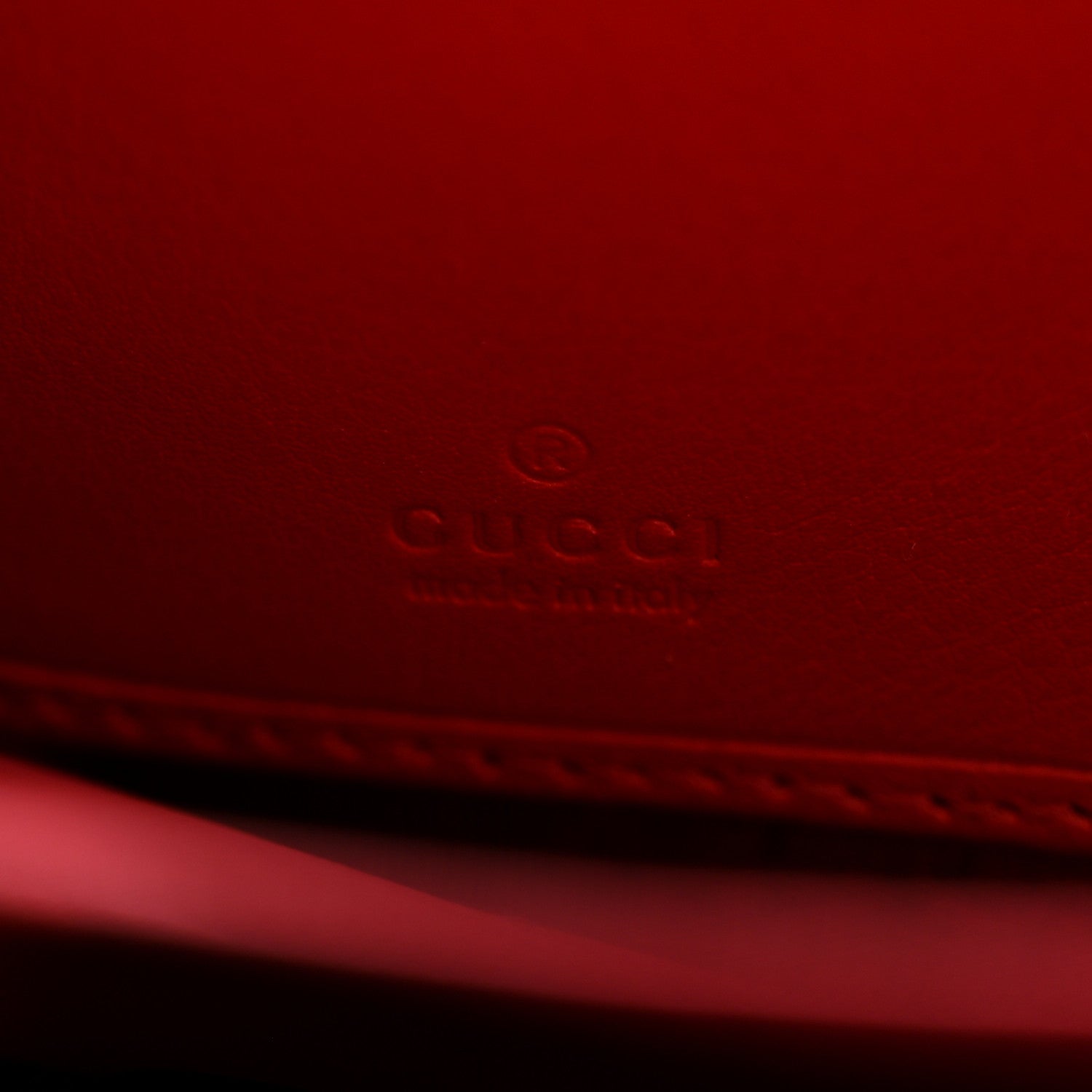 Gucci GG Supreme Monogram Apple Zip Around Wallet Beige Multicolor Lobster Red 6 of 11
