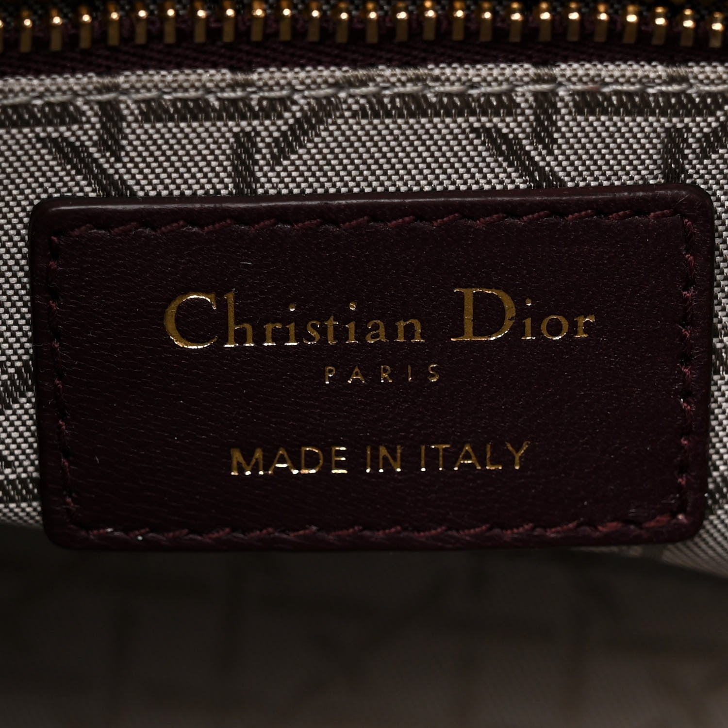 Christian Dior Lambskin Cannage Small Lucky Badges My Lady Dior Burgundy 6 of 10