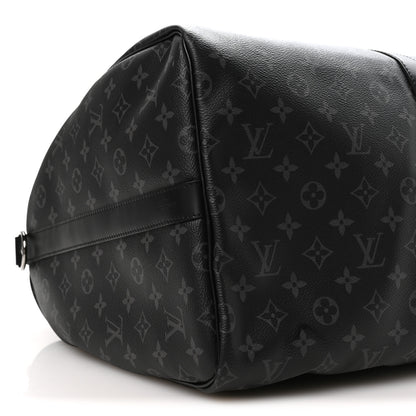 Louis Vuitton Monogram Eclipse Keepall Bandouliere 55 8 of 9