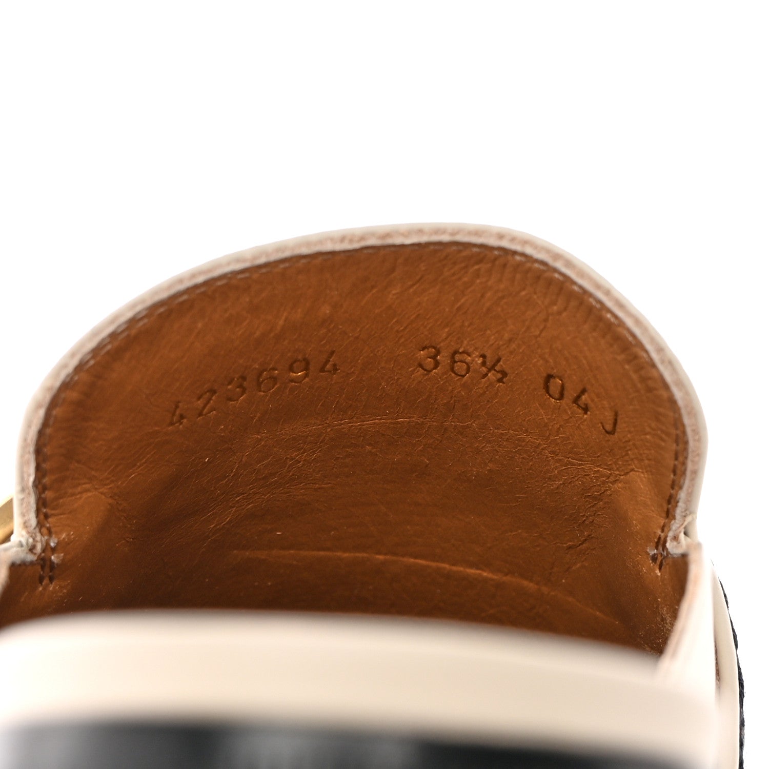 Gucci Calfskin Web Womens Peyton GG Slippers 36.5 Mystic White 8 of 15