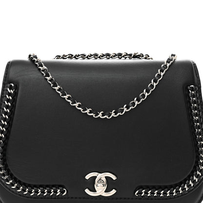 Chanel Calfskin Braided Small Chic Flap Black 8 of 10