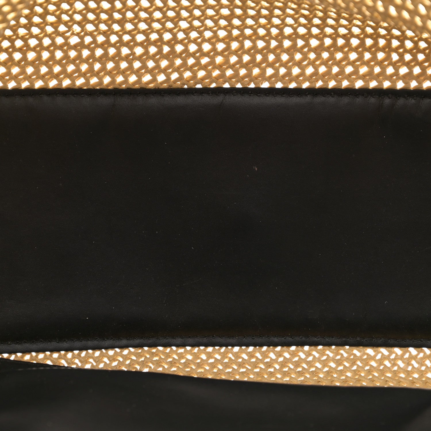 Fendi Raffia Vitello King Macrame Mesh Large Peekaboo X-Tote Natural Black Cuoio 5 of 10