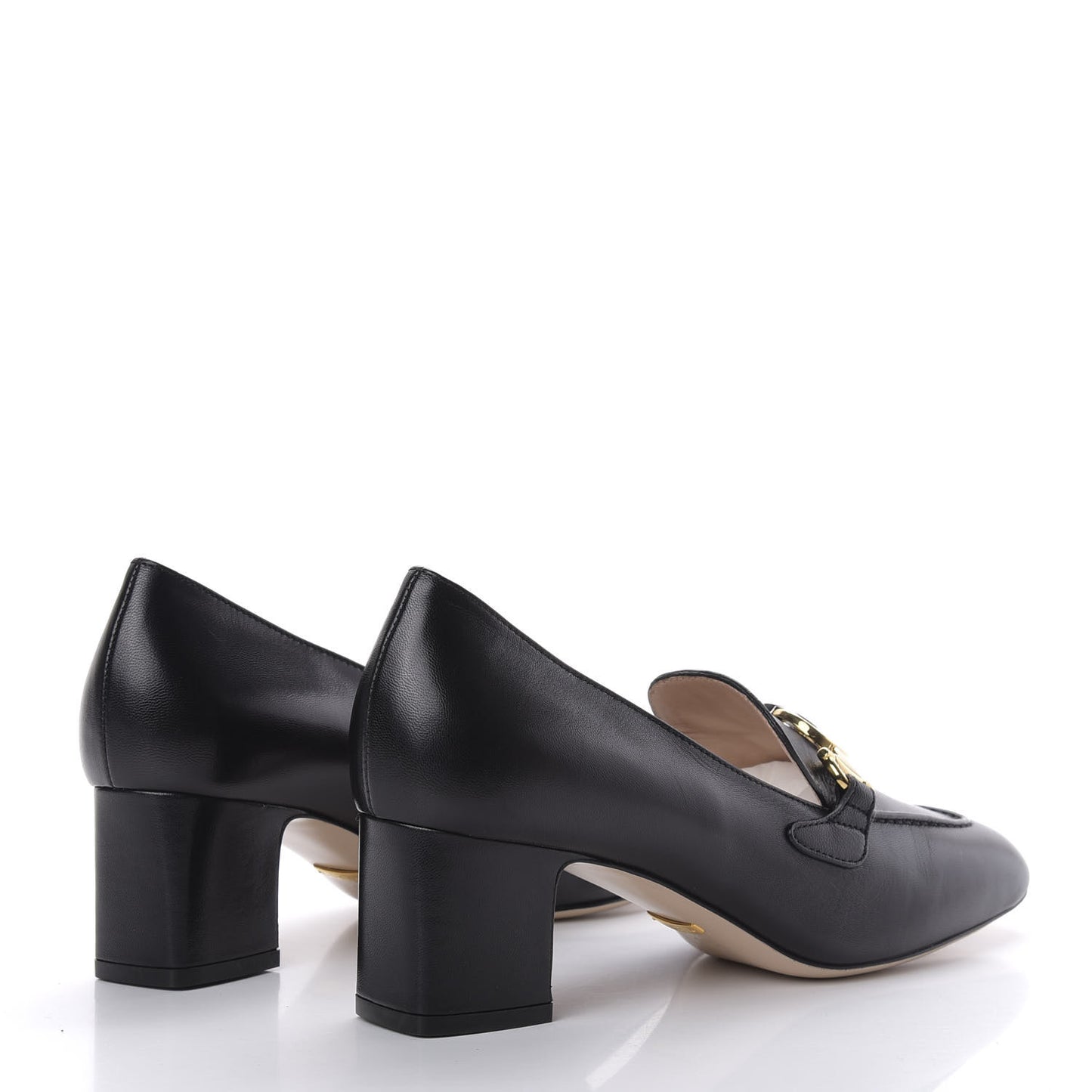 Malaga Kid Zumi Mid Heel Loafers 38.5 Black