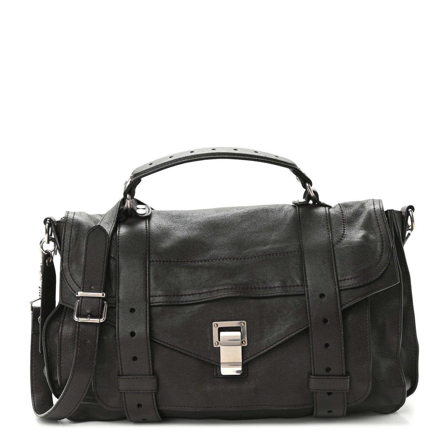 Proenza Schouler Lambskin Medium PS1 Satchel Dark Chocolate 1 of 12