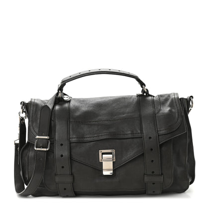 Proenza Schouler Lambskin Medium PS1 Satchel Dark Chocolate 1 of 12