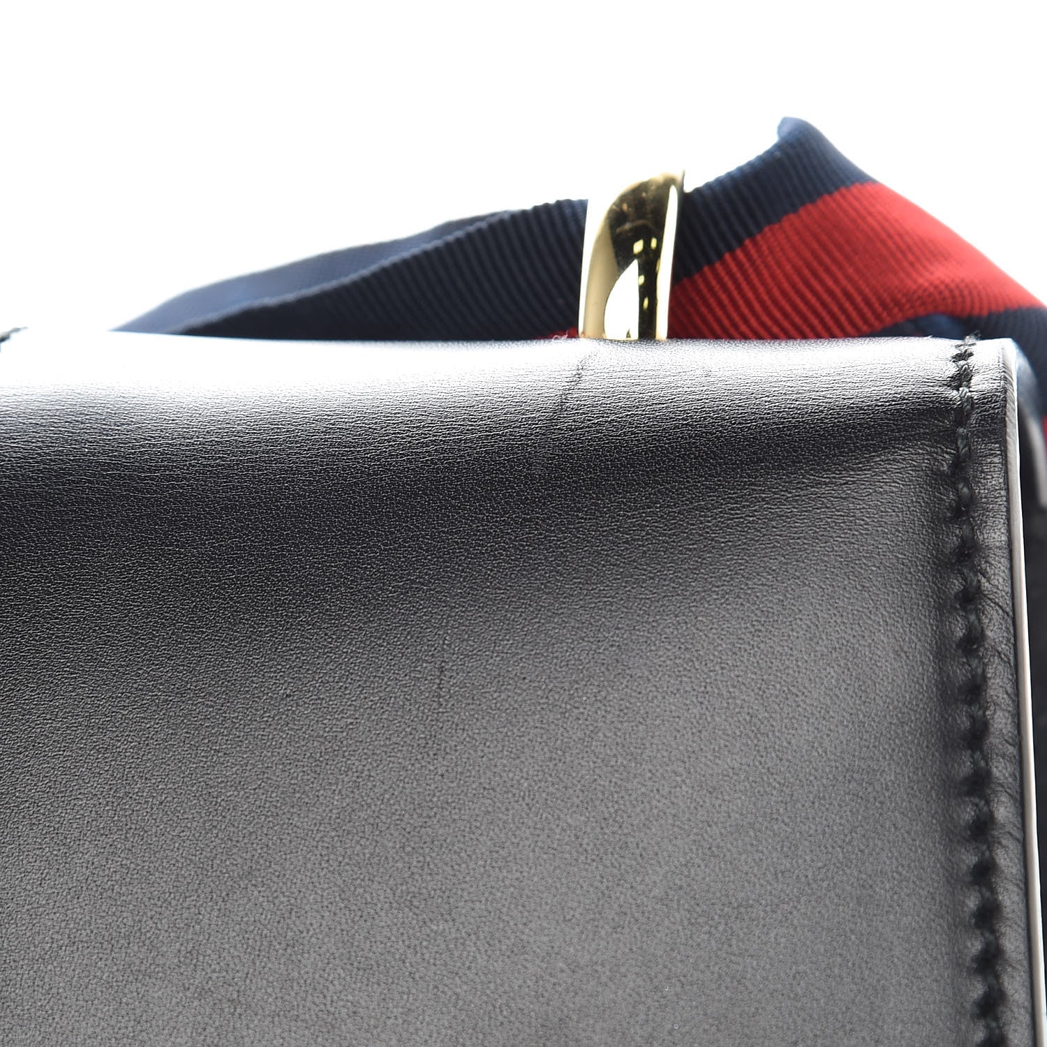 Gucci Calfskin Small Sylvie Shoulder Bag Black 12 of 13