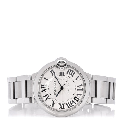 Cartier Stainless Steel 36mm Ballon Bleu De Automatic Watch 3 of 5