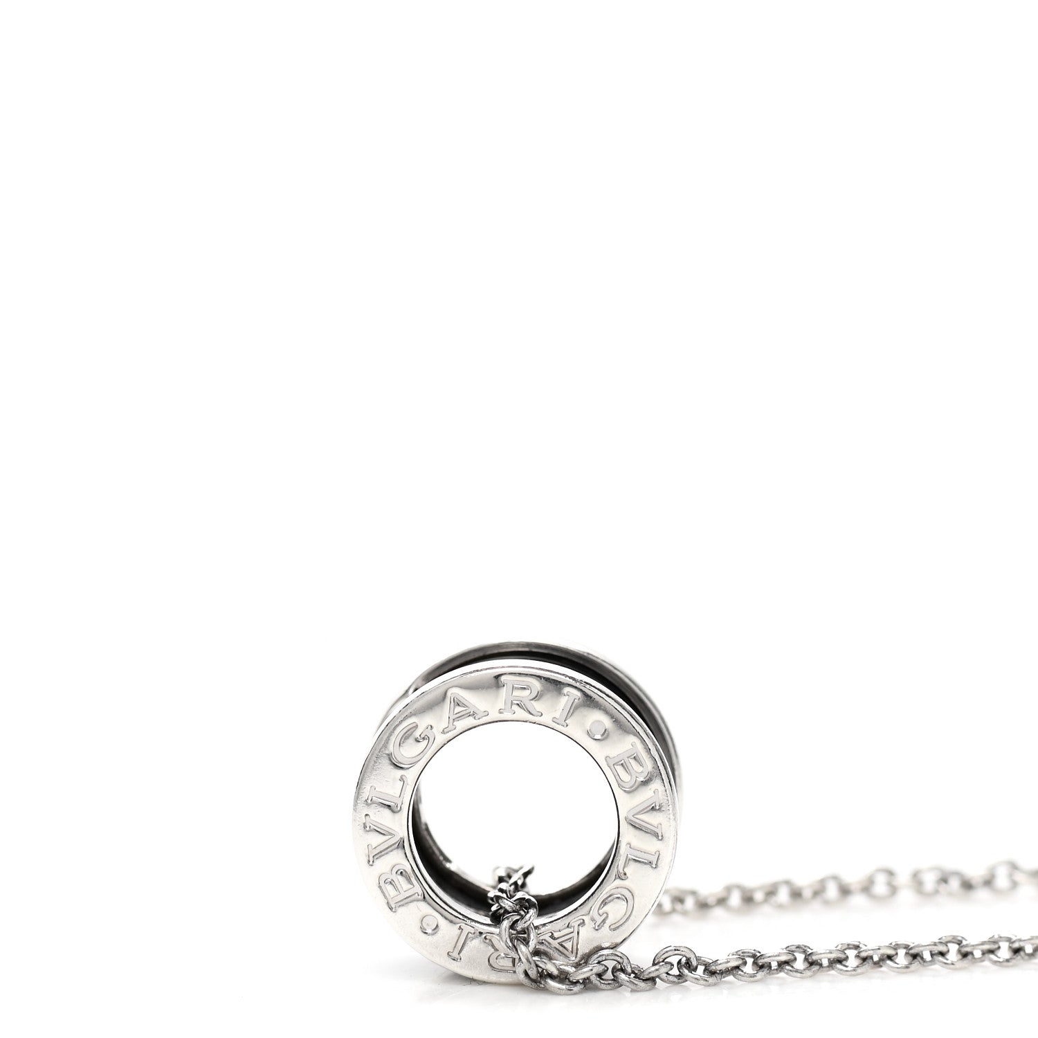 Bulgari Sterling Silver Ceramic Save The Children Pendant Necklace 6 of 7