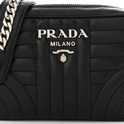 Prada Soft Calfskin Diagramme Camera Bag Black 8 of 11