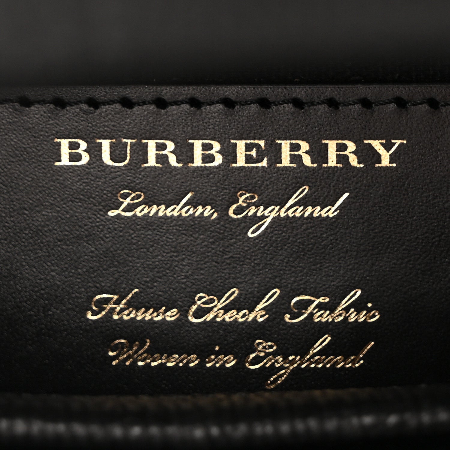 Burberry Derby Calfskin House Check Small Camberley Black 6 of 10