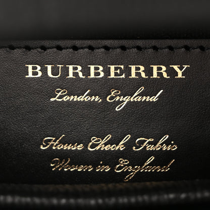 Burberry Derby Calfskin House Check Small Camberley Black 6 of 10