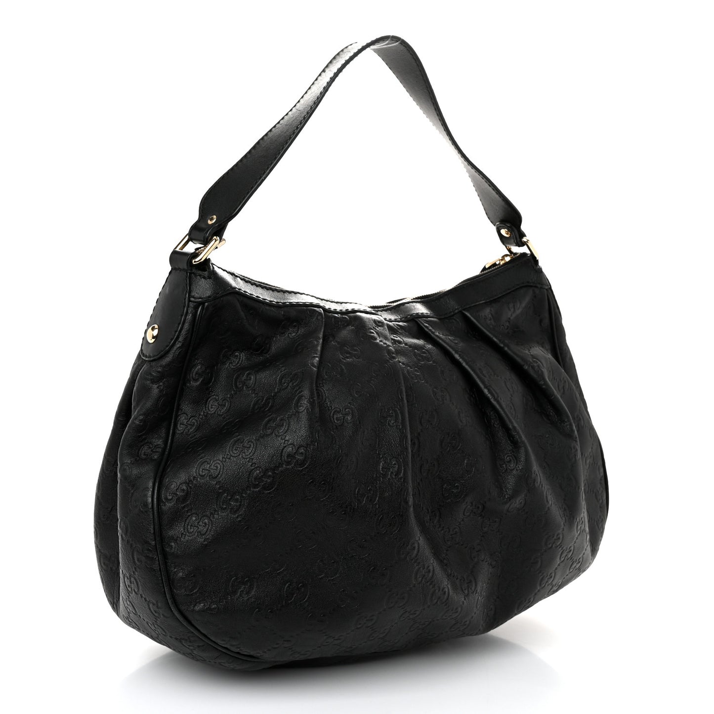 Guccissima Medium Sukey Hobo Black