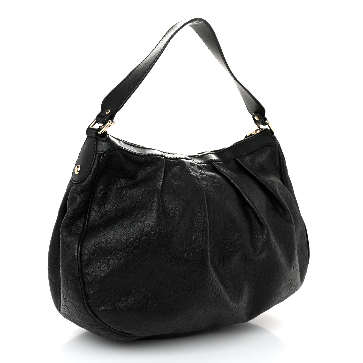 Gucci Guccissima Medium Sukey Hobo Black 3 of 10