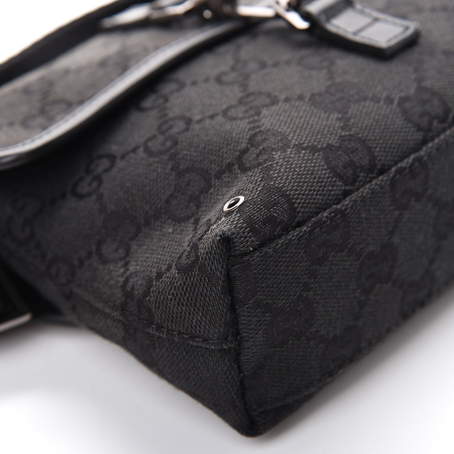 Gucci GG Monogram Web Flight Belt Bag Black 10 of 15