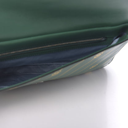 Gucci Calfskin Diagonal GG Medium Thiara Double Envelope Shoulder Bag Emerald Green Black 6 of 11