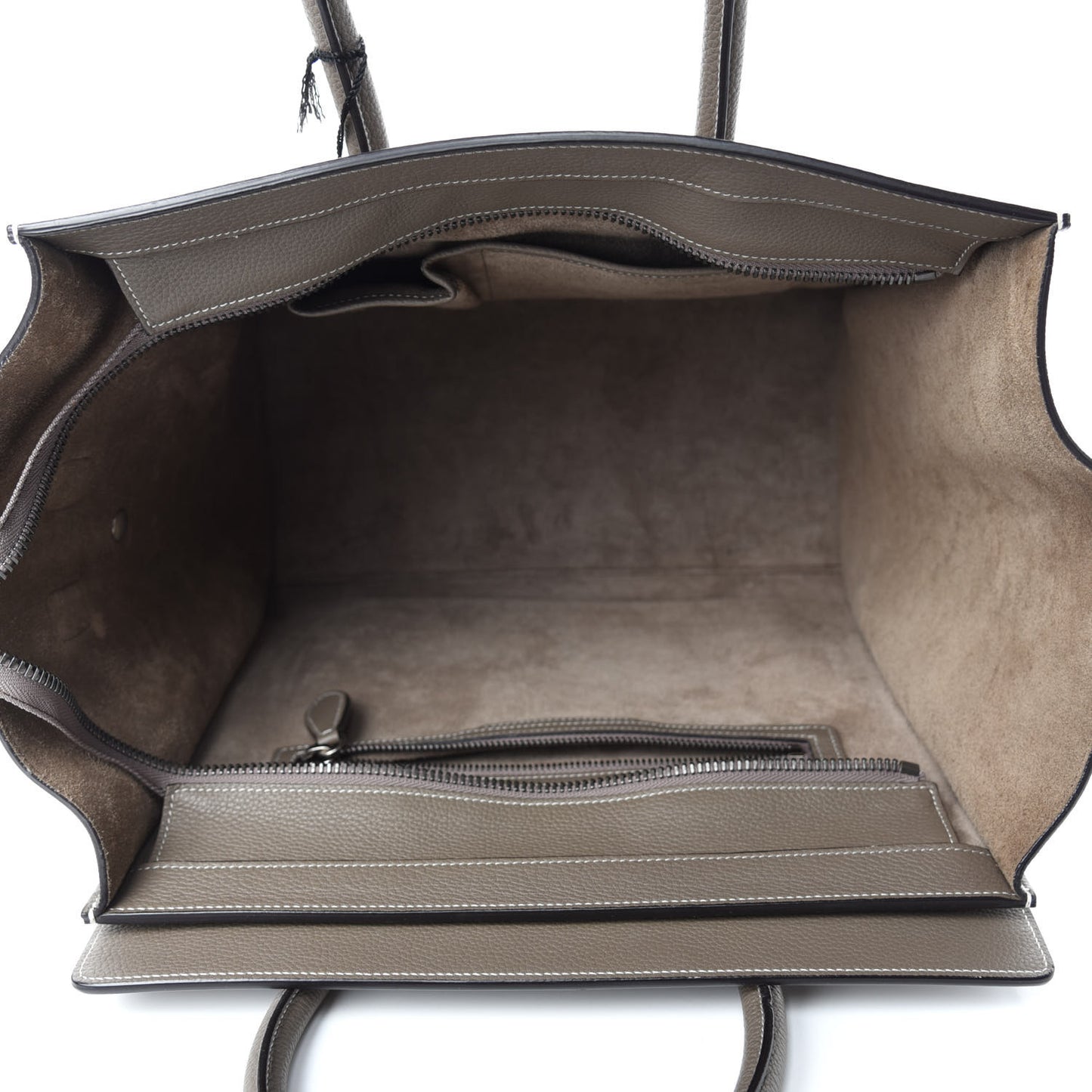 Drummed Calfskin Mini Luggage Souris