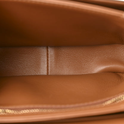 Celine Textile Natural Calfskin Teen Triomphe White Tan 5 of 14