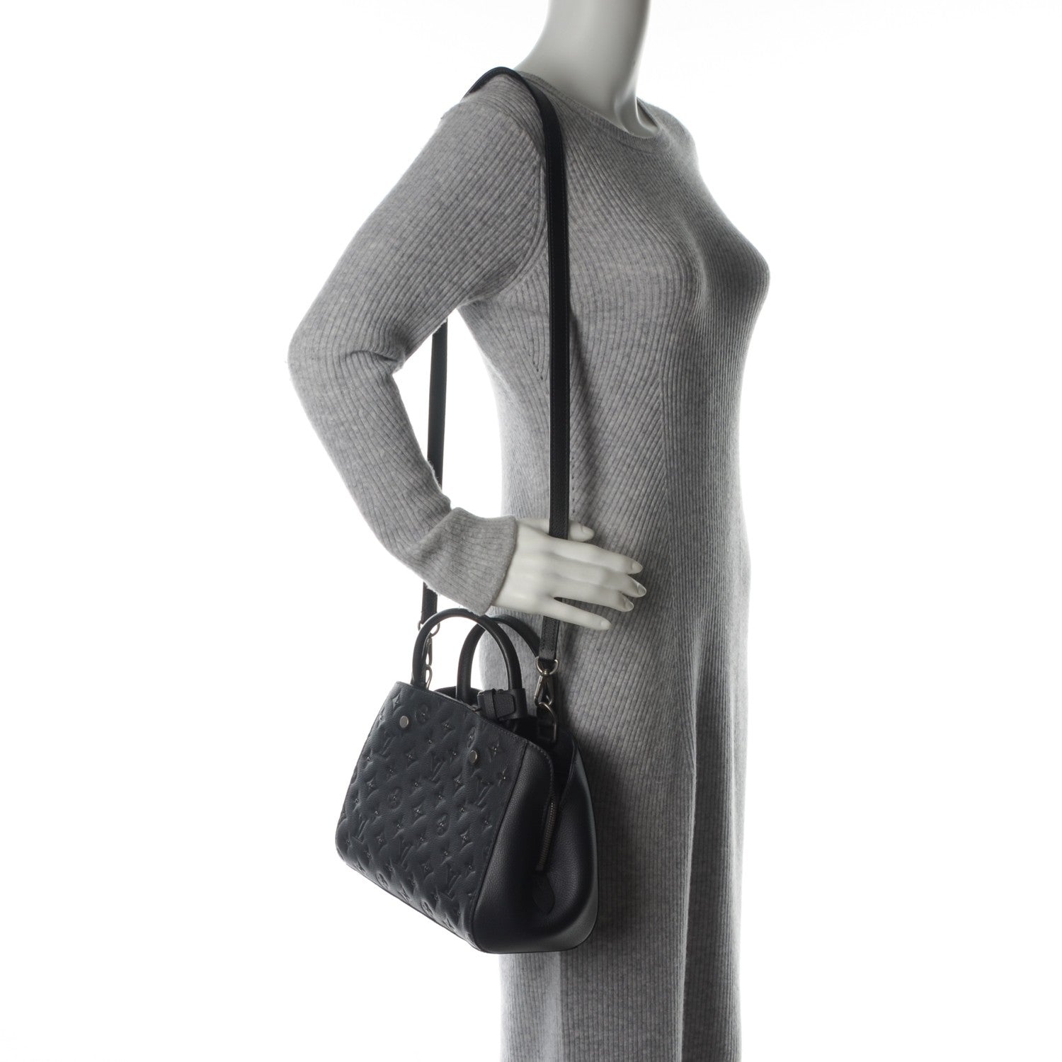 Louis Vuitton Empreinte Studded Montaigne BB Platine 2 of 7