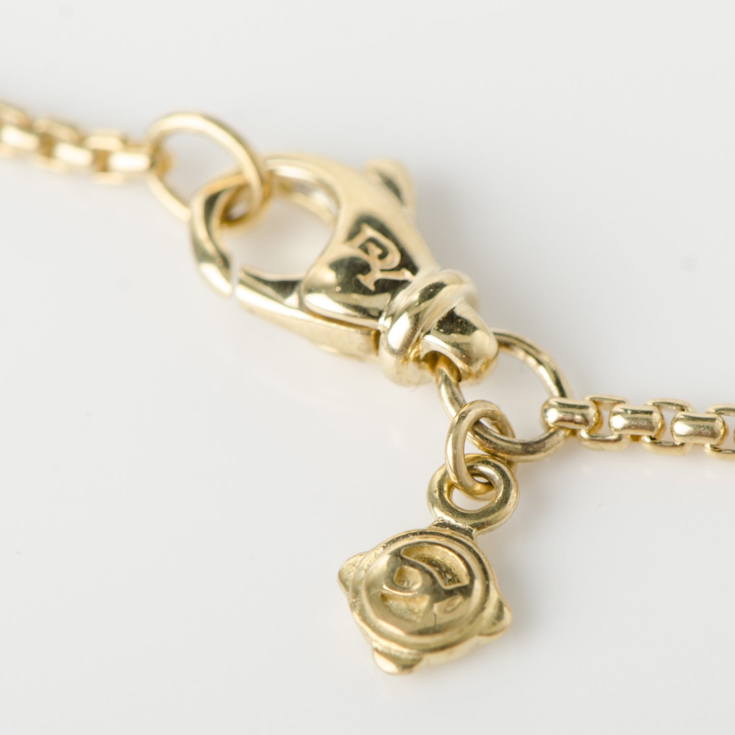 18K Yellow Gold 2.7mm Box Chain Necklace 18"
