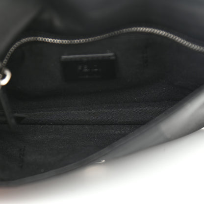 Fendi Recycled Nylon Vitello Grace Light Pequin Baguette Belt Pouch Black 5 of 8