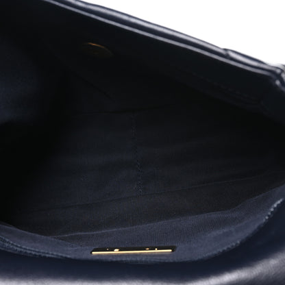 Chanel Goatskin Quilted Medium Chanel 19 Flap Navy Blue 5 of 9