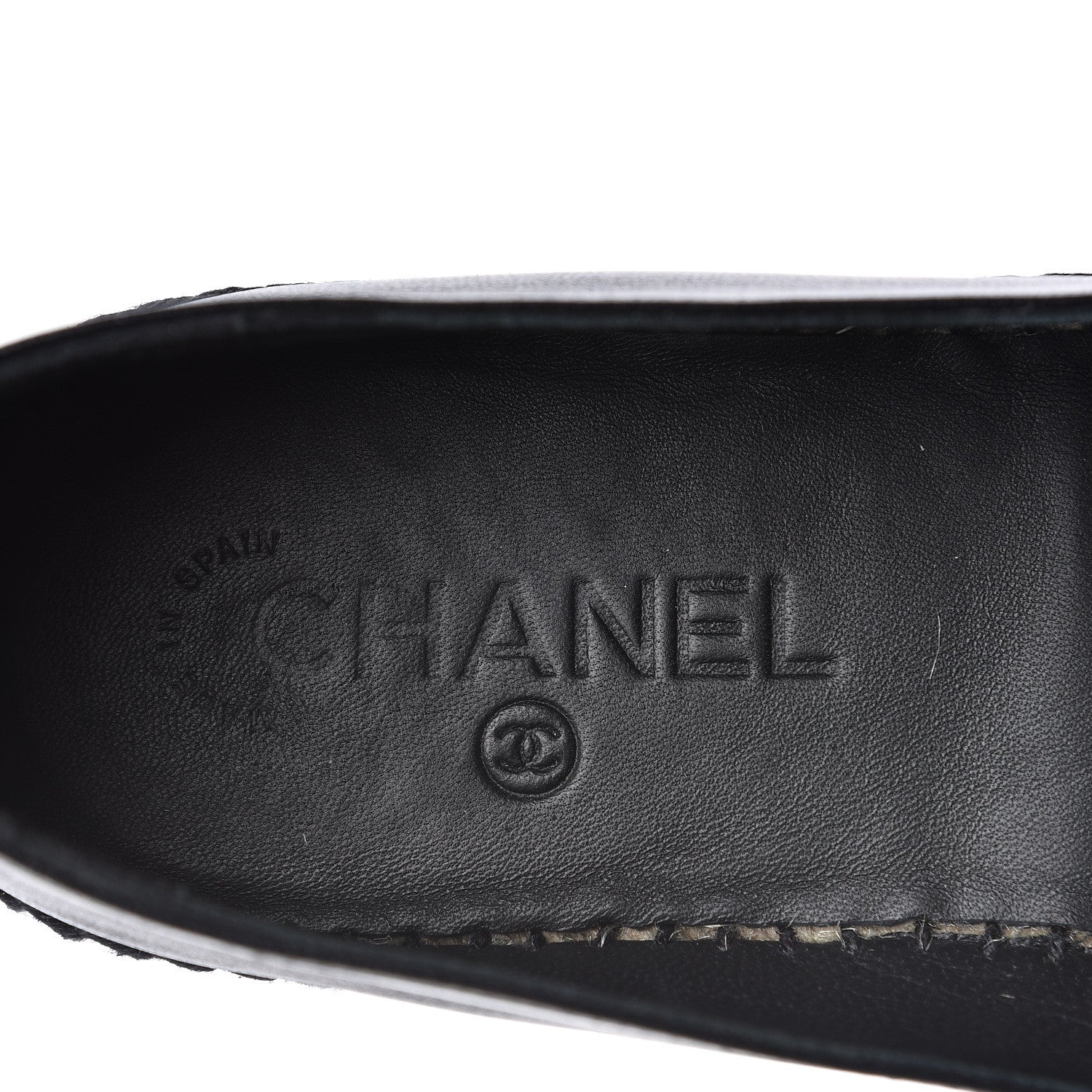 Chanel Lambskin Quilted CC Espadrilles 41 Black 9 of 11