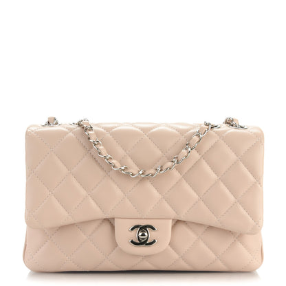 Chanel Lambskin Quilted Medium 3 Flap Light Pink 1 of 7