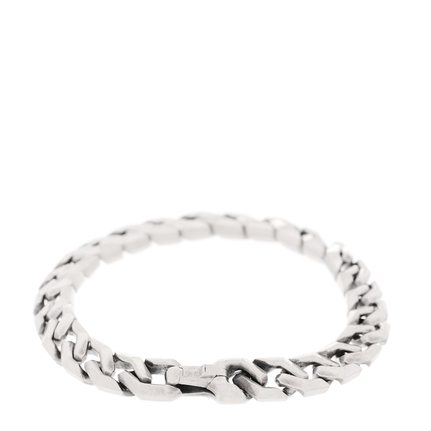 David Yurman Sterling Silver 8.7mm Curb Chain Angular Link Bracelet 3 of 4
