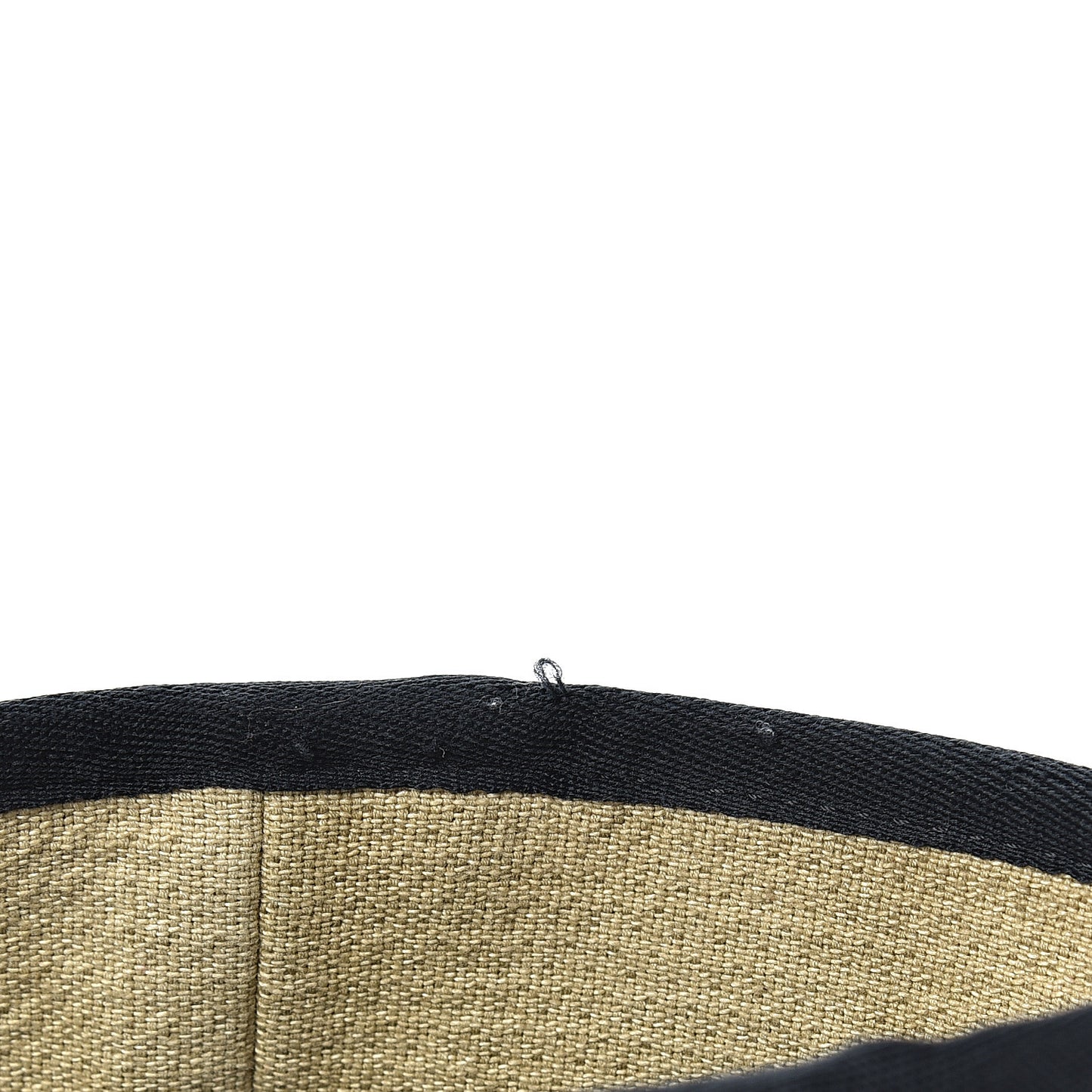 Woven Straw Raffia Extra Large Deauville Tote Beige Black