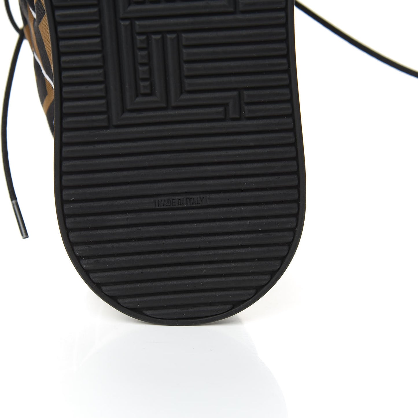 Stretch Fabric FFreedom Sneakers 37.5 Tobacco Black White