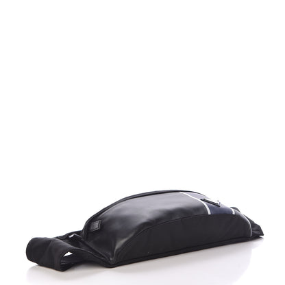 Prada Tessuto Nylon Vitello Belt Bag Black Bleuette 4 of 10