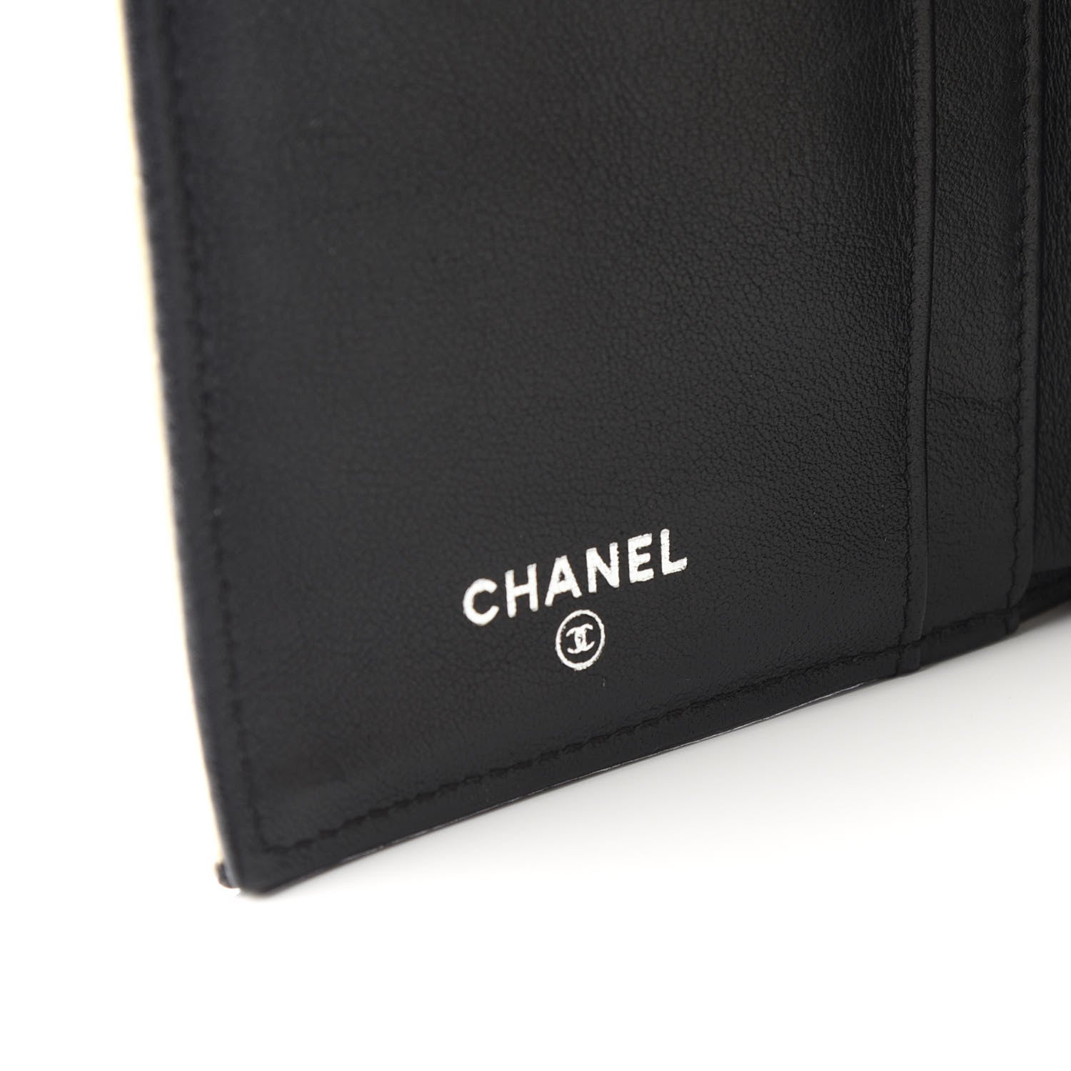 Chanel Calfskin Diamond Embossed Long Flap Wallet White 7 of 9