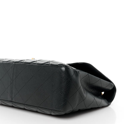 Chanel Caviar Quilted Jumbo Single Flap Black 11 of 11