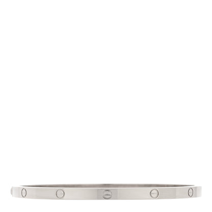 Cartier 18K White Gold Small LOVE Bracelet 17 2 of 3