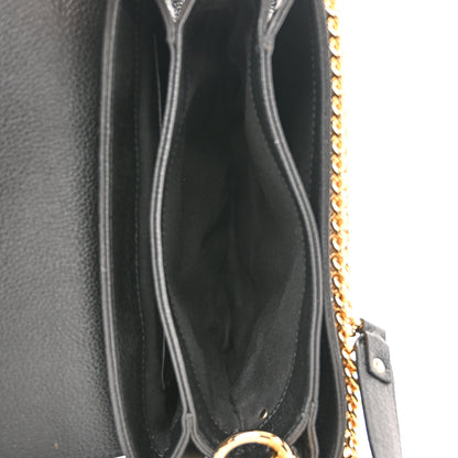 Alexander McQueen Calfskin Medium Twin Skull Chain Crossbody Black 5 of 14