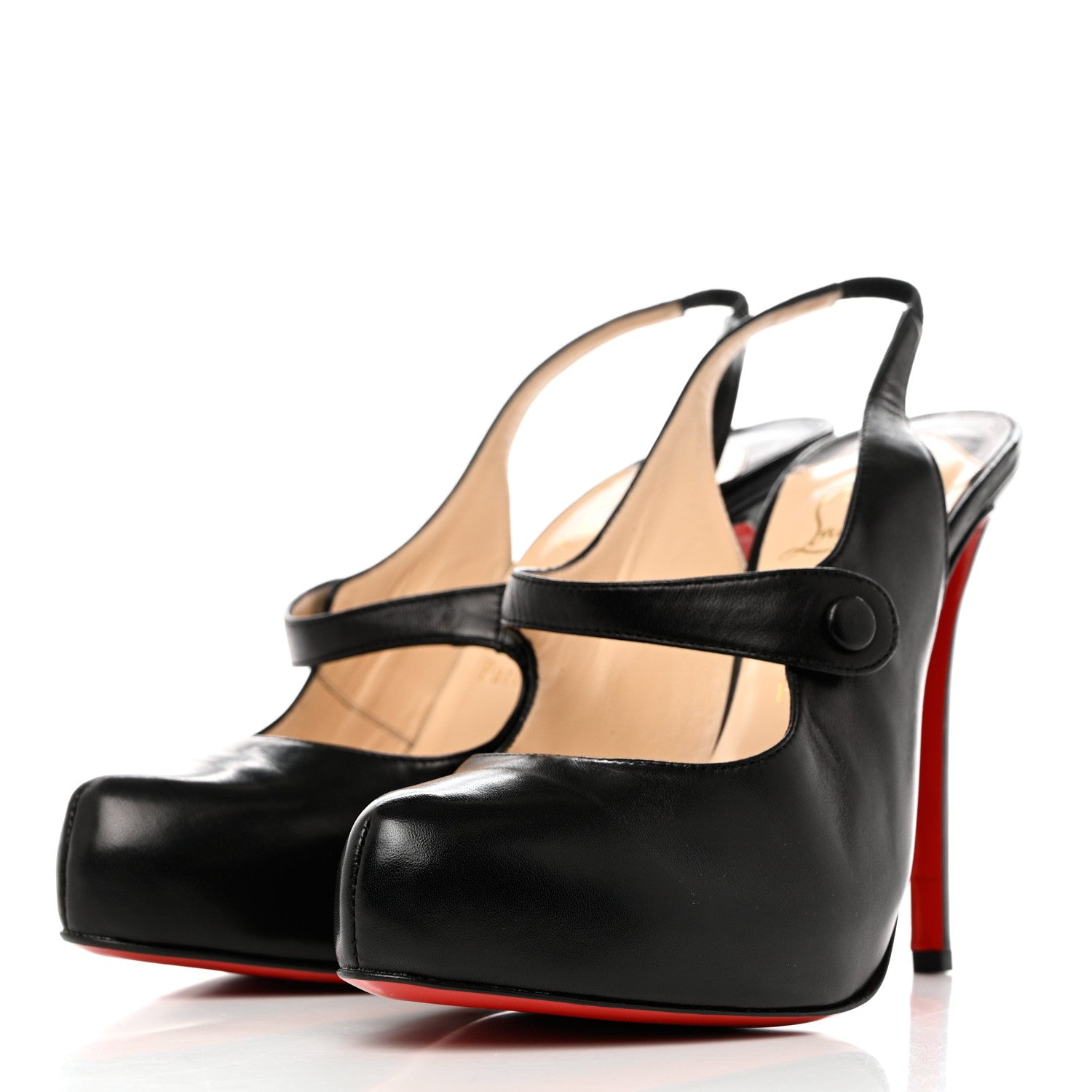 Christian Louboutin Kid Rolande Boucle 120 Pumps Black 3 of 8