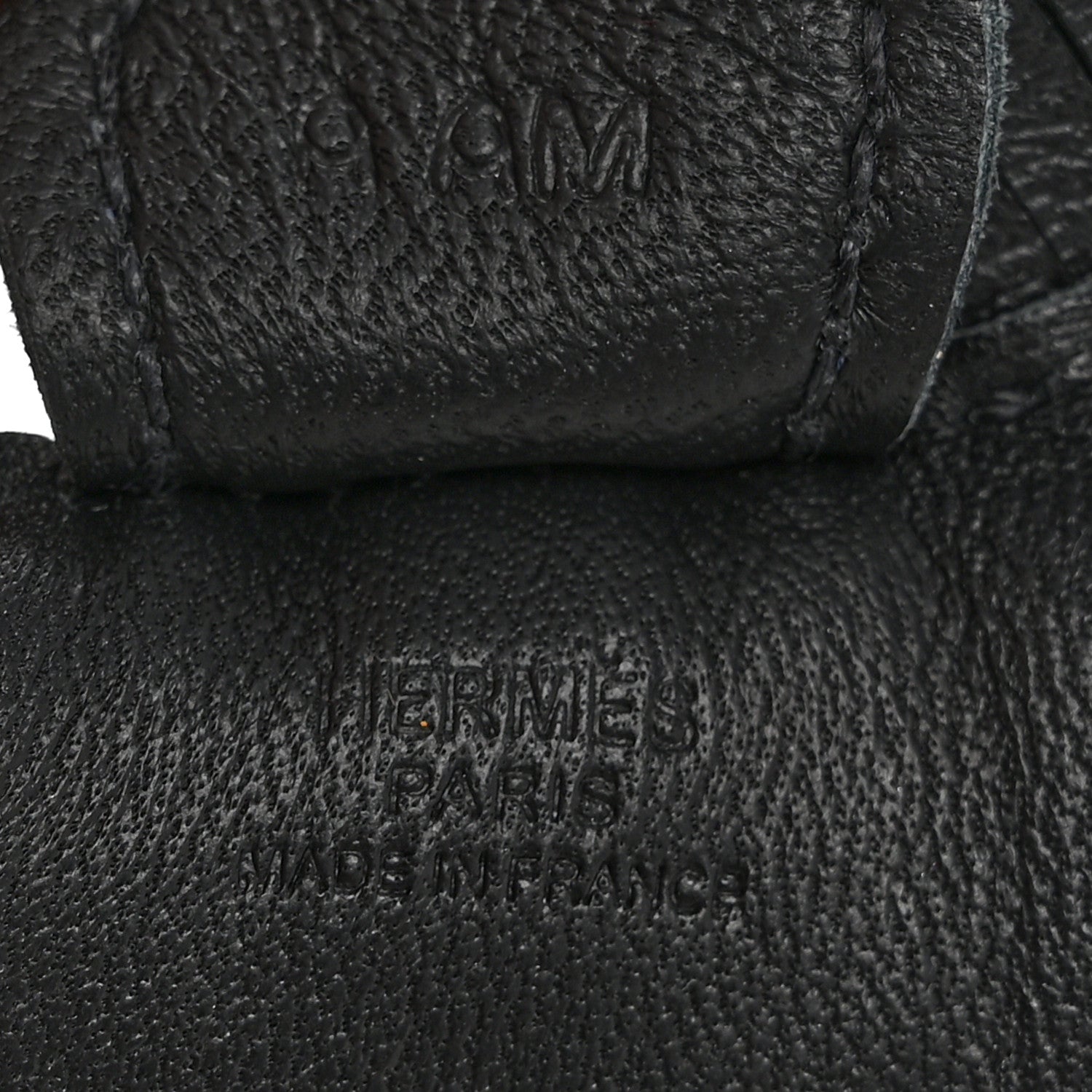 Hermes Milo Lambskin Grigri Rodeo Horse Bag Charm PM So Black 3 of 4