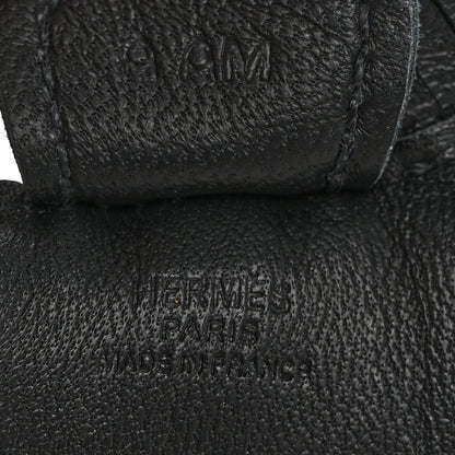 Hermes Milo Lambskin Grigri Rodeo Horse Bag Charm PM So Black 3 of 4