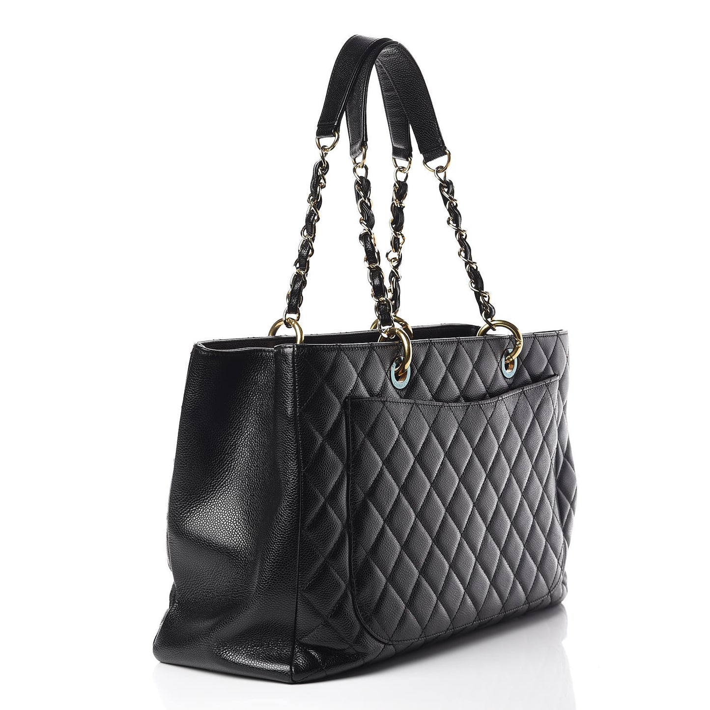 Caviar Quilted XL Grand Shopping Tote GST Black
