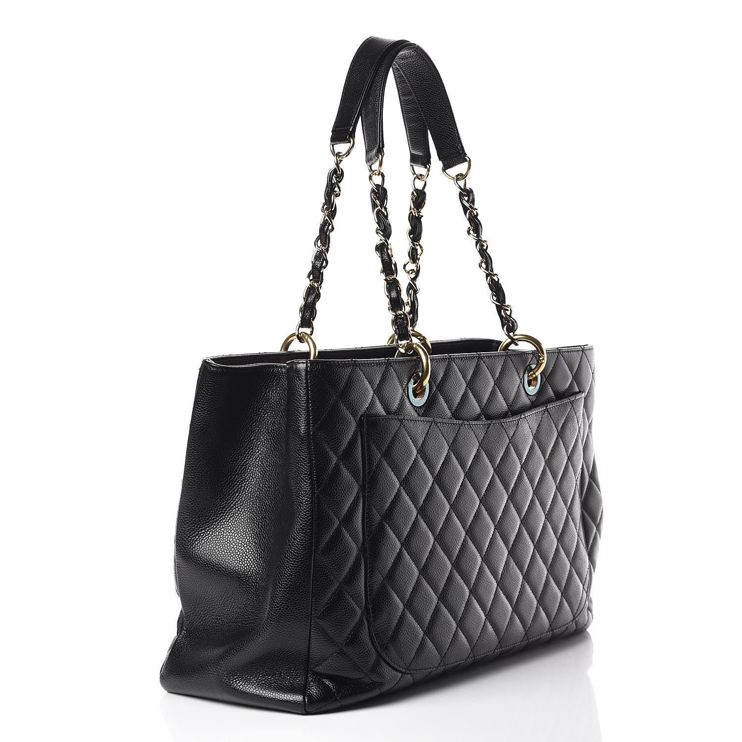 Chanel Caviar Quilted XL Grand Shopping Tote GST Black 3 of 17