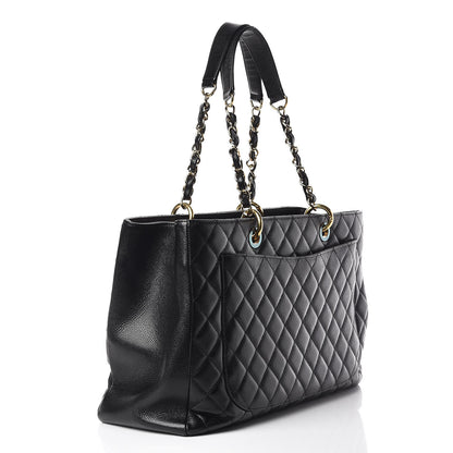 Chanel Caviar Quilted XL Grand Shopping Tote GST Black 3 of 17